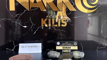 Kilis'te 1 kilo 855 gram esrarla yakalanan şüpheli tutuklandı