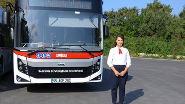 Samsun'da kadın otobüs şoförü sayısı 19'a yükseldi, 10 kadın sürücü göreve başladı