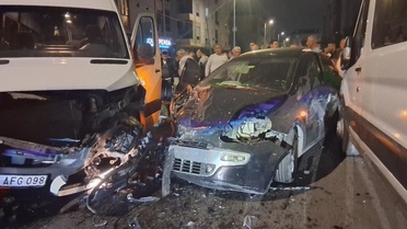 Çerkezköy'de savrulan otomobil minibüse çarptı, sürücüsü 1.67 promil alkollü çıktı