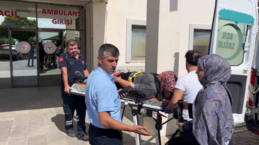 Adıyaman Besni'de kamyonun çarptığı otomobildeki 3 kişi hastaneye kaldırıldı