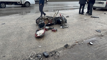 Bursa Yıldırım'da hafif ticari araç elektrikli bisiklet sürücüsünün ölümüne yol açtı