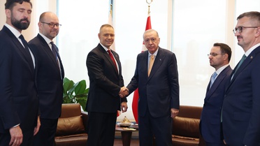Cumhurbaşkanı Erdoğan, Polonya Cumhurbaşkanı Nawrocki ile görüştü