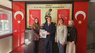 Yeşilay Edirne Şubesi, Keşan ve Uzunköprü İlçe Milli Eğitim Müdürlerini ziyaret etti
