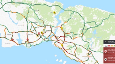 İstanbul'da yağış sonrası trafik yoğunluğu yüzde 71'e ulaştı