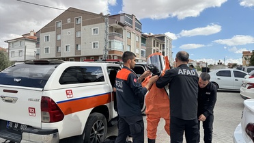 Karaman'da karı koca evlerinde ölü bulundu, apartman tedbir amaçlı boşaltıldı