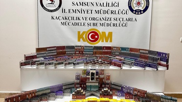 Samsun İlkadım'da 1560 paket kaçak tütün çubuğu bulundu, 2 şüpheli gözaltına alındı