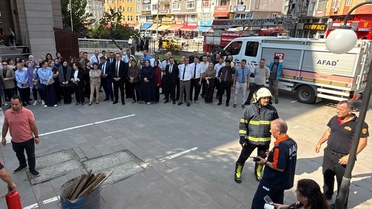 Sinop'ta Boyabat ve Durağan adliyelerindeki tatbikatta mahsur kalanlar tahliye edildi