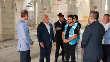 Sivas Valisi Yılmaz Şimşek, TOHM ve SEM binası ile Ulu Cami restorasyonunu inceledi