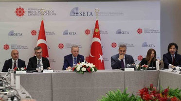 Cumhurbaşkanı Erdoğan, ABD’li düşünce kuruluşu temsilcileriyle buluştu