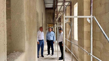 Kaymakam Önder, Milli Eğitim Müdürü Haytaz ile İskenderun Lisesi restorasyonunu inceledi