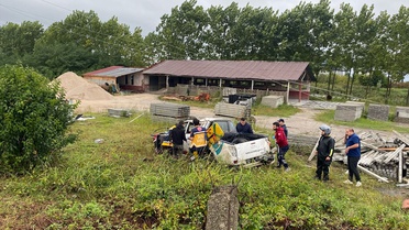 Samsun Terme Sakarlı'da organ nakli pikabı devrildi, 2 sağlık personeli yaralandı