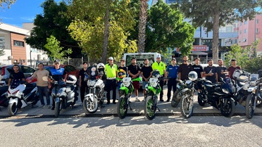 Bozyazı İlçe Emniyet Müdürlüğü motosiklet sürücülerine trafik eğitimi verdi
