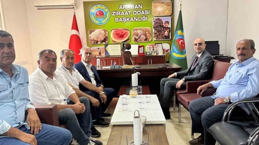 Gaziantep Araban Kaymakamı Ceylan, Ziraat Odası Başkanı Altun'la tarımı konuştu