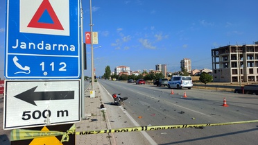 Karaman'da otomobille çarpışan elektrikli bisikletin liseli sürücüsü ağır yaralandı