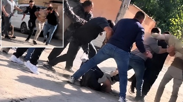 Müteahhitle inşaat işçileri birbirine girdi! Ortalık savaş alanına döndü