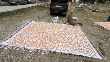 Sinop Boyabat'ta kış hazırlığı başladı, Esentepe'de tarhana yoğruluyor