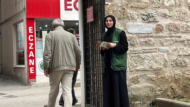 Sinop'ta Yeşilay, cuma sonrası Alaaddin Camii'nde YEDAM hizmetlerini anlattı