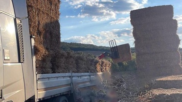 Tekirdağ Malkara'da 500 kiloluk saman balyalarının altında kalan adam öldü