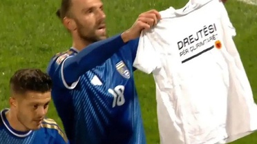 Vedat Muriqi'nin gol sevinci tartışma yarattı! UEFA'nın kararı bekleniyor