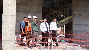 Arsuz Kaymakamı Eroğlu, 4 derslikli anaokulu inşaatlarını yerinde inceledi