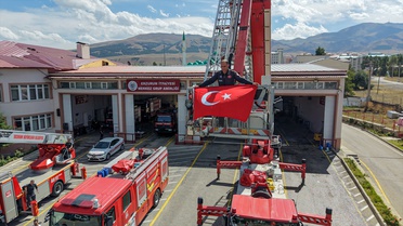 Erzurum İtfaiyesi 2025 yılı itibarıyla kent genelinde 9 bin 63 göreve gitti