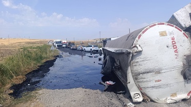 Kahramanmaraş Pazarcık'ta iki çekicinin çarpıştığı kazada 2 kişi yaralandı