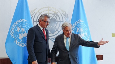 KKTC Cumhurbaşkanı Erhürman, New York'ta BM Genel Sekreteri Guterres ile görüştü