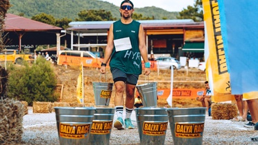 Muğla Akyaka'da ilk Balya Race'te sporcular köy işlerinden esinlenen 5 etapta yarıştı