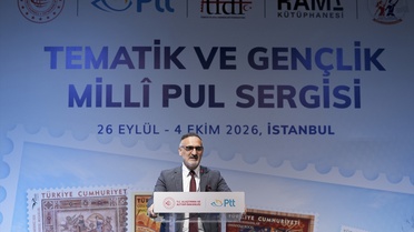 Rami Kütüphanesi'nde 50 yıl aradan sonra gençlik ve tematik pul sergisi açıldı