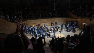 CSO Ada Ankara'da Ulusal Arap Orkestrası Filistinli Nai Barghouti ile konser verdi.