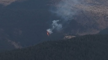 Bolu Kıbrıscık'ta orman yangınına itfaiye ve arazözlerle müdahale sürüyor