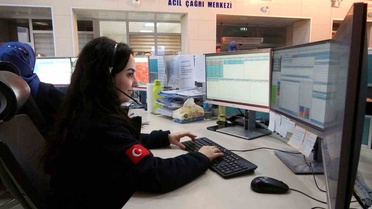 Erzincan 112'ye ocak-eylülde 155 bin 572 çağrı geldi, yüzde 68,4'ü vakaya dönüştü