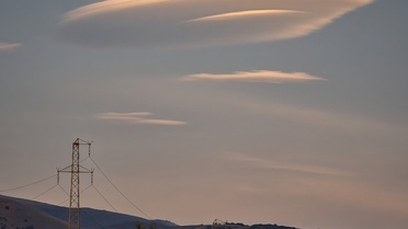 Prof. Dr. Akın Levent, Erzincan Üzümlü'de UFO'yu andıran mercek bulutunu fotoğrafladı