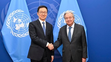 Han Zheng, BM koltuğunun 55. yıl dönümünde Guterres'e çok taraflılık vurgusu yaptı