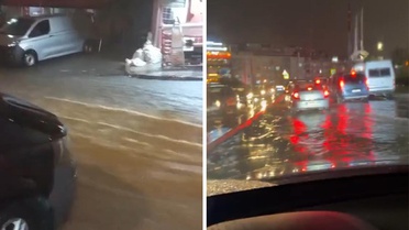 İstanbul'u sağanak vurdu! Yollar göle döndü, sürücüler mahsur kaldı