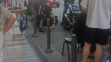 Sarıyer'de plakasını katlayan motosikletli polisten kaçamadı, bir polis memuru yaralandı