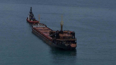 Karadeniz'deki savaşın izi Trabzon'da! Delik deşik gemi görüntülendi