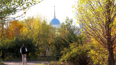 Astana sonbahar renklerine büründü, Cumhurbaşkanlığı Parkı ziyaretçi akını yaşadı