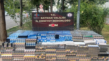 Batman'da durdurulan kamyonette 18 bin 380 paket kaçak sigara ele geçirildi