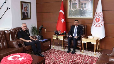 Zonguldak İl Emniyet Müdürü İbrahim Kaba, Vali Hacıbektaşoğlu'nu ziyaret etti