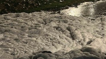 Kocaeli İzmit Sekapark'ta köpük oluştu, ekipler inceleyip numune aldı