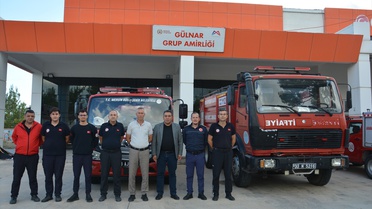 Mersin Gülnar'da Başkan Yardımcısı Olçum İtfaiye Haftası'nda itfaiyeye destek verdi
