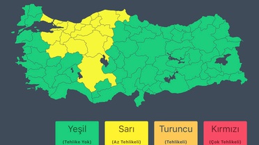 İçişleri Bakanlığı 20 il için sarı kodlu uyarıyı duyurdu, ani sel için tedbir istedi