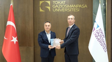 TOGÜ Rektörü Yılmaz, Samsun'a atanan Emniyet Müdürü Aydın'ı veda ziyaretinde ağırladı