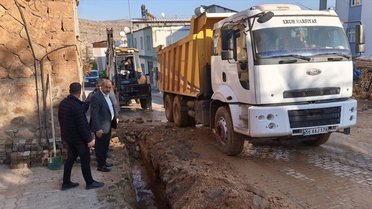 Siirt Eruh'ta doğal gaz şebeke çalışmaları hızlandırıldı, yıl sonu hedefleniyor
