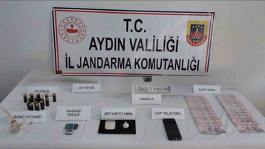 Aydın Kuşadası'nda 1 kişi gözaltına alındı, 13 bin TL ve uyuşturucu ele geçirildi