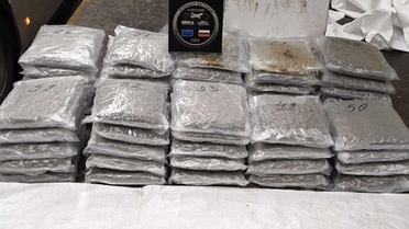 Kapitan Andreevo'da risk analiziyle Türk plakalı tırda 57 kilo 40 gram esrar bulundu