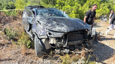 Datça'da kontrolden çıkan otomobil bariyere çarptı, 1 kişi öldü, 3 kişi yaralandı