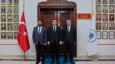 Erzincan Valisi Aydoğdu, atanan müftüler Fakirullahoğlu ve Yazıcı'yı kabul etti