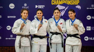 Hira Nur Turgut, 23 Yaş Altı Balkan Judo Şampiyonası'nda bronz ve gümüş kazandı